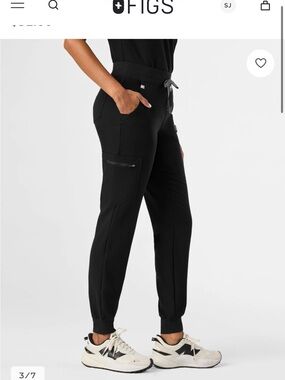 Figs Black Zamora Jogger Scrub Pants